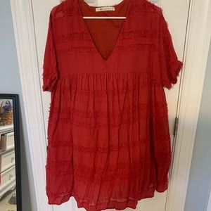 The Impeccable Pig boutique size large red dress